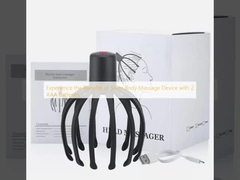 Experimente os benefícios do dispositivo de massagem corporal de prata com 2 baterias AAA