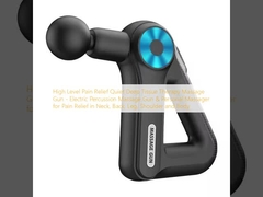 Arma de massagem silenciosa de terapia de tecidos profundos - Arma de massagem de percussão elétrica e massagista pessoal para alívio da dor no pescoço, costas, pernas, ombros e corpo