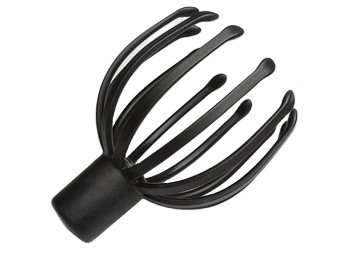 Massajador Eléctrico de Escalpe de Polvo Negro Para Pontos de Pressão Direcionados