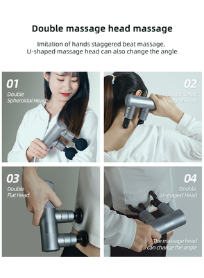 5 velocidades 2 cabeça arma de massagem Smart Fascia recarregável massagista Smart Fascia