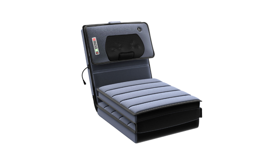 Matelas de massagem dobráveis de poliéster preto com controle remoto