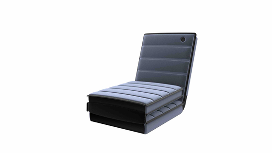 Matelas de massagem dobráveis de poliéster preto com controle remoto