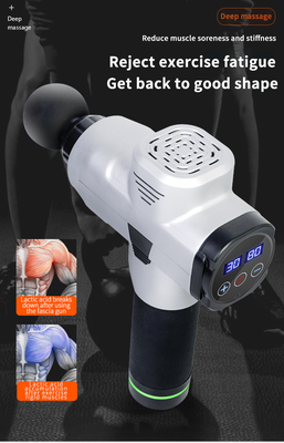 Arma de massagem de fibra de carbono de baixo ruído 60DB Bateria