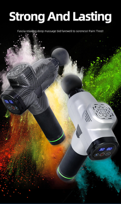 Arma de massagem de fibra de carbono de baixo ruído 60DB Bateria