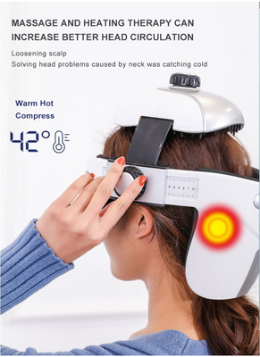 Massajador Cerebral Impermeável capacete 4 modos Massajador Ocular e Cerebral