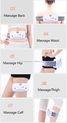 Cinturão de massagem da barriga em couro em relevo Tipo C Cinturão de vibração da gordura da barriga