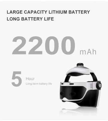 1.5 libras capacete de massagem elétrico para a cabeça para massagem de relaxamento profundo capacete de massagem