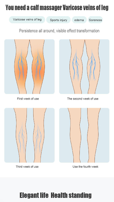 Massagista de pernas com compressão de ar com relaxação muscular de calor