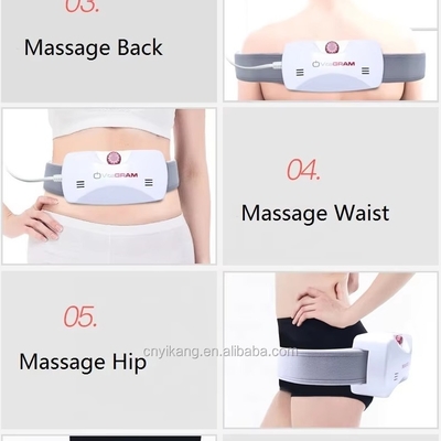 5W cinturão de massagem da barriga 3 níveis de intensidade cinturão de vibração da barriga