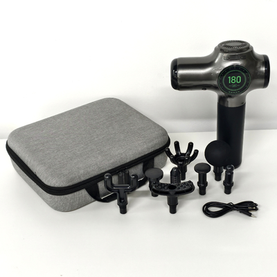 Pistola de massagem GT Pistola de massagem de tecido profundo, massagista de costas e pescoço para alívio da dor, massagista de percussão muscular, mensageiro portátil com 8 cabeças e silencioso
