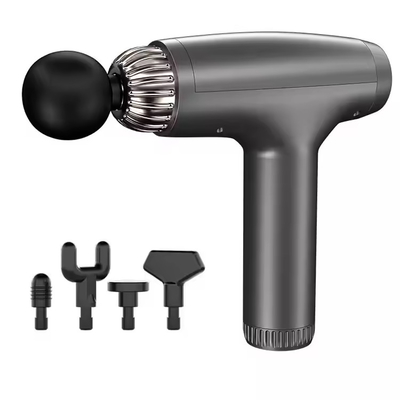 Atualize sua ferramenta de massagem com uma pistola de massagem de cinco cabeças 5 níveis de velocidade 2-3 horas de tempo de uso e menos de 60 dB de ruído