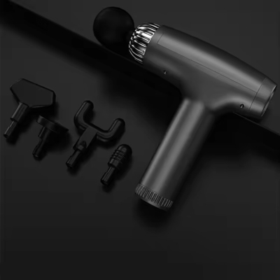 9.8 X 7.9 X 2.4 polegadas Negro Vibrante Massagista Arma Solução de Recuperação Muscular Profissional