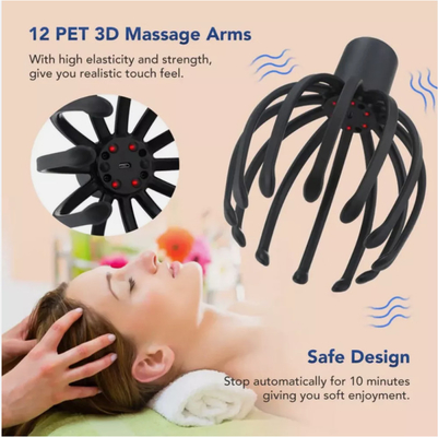 Recomendado Uso 30-1 Hora Por Dia Máquina de Massagem de Cabeça de Unhas de Polvo Prateado Adequado para Cabeça/ Cabeça Prateado