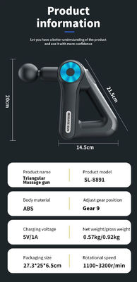 Revolucione sua rotina de fitness com um novo projeto de arma de massagem elétrica para relaxar o corpo