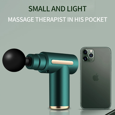 Pistola de massagem de 4 cabeças e 6 velocidades para recuperação rápida e eficaz