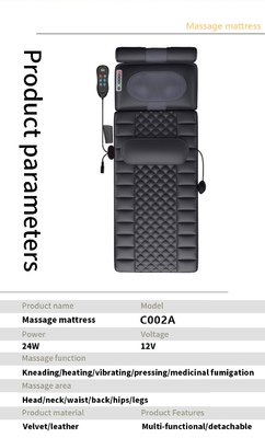 Níveis de intensidade ajustáveis Módulos de massagem Colchão de massagem dobrável para terapia personalizada Sistema de desligamento automático no escritório
