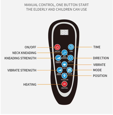 Colchonete de massagem vibratória de corpo inteiro com 10 motores para relaxamento e almofada de massagem Shiatsu com capa macia