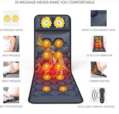 Relaxação de massagem colchão colchão para o pescoço de volta com airbag cintura