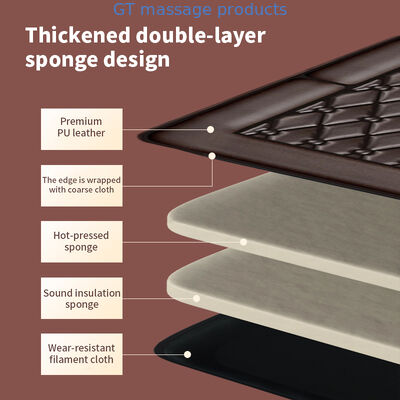 Colchão de massagem dobrável, confortável, durável e portátil, ideal para centros de bem-estar e terapeutas móveis, oferecendo fácil armazenamento