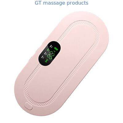 Cinturão de alívio de cólicas menstruais femininas - Bloco de aquecimento e massagem rosa com tela digital